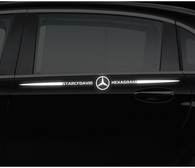 3D spalvoti lazeriu atspindintys automobilių lipdukai, 4 vnt.-LT