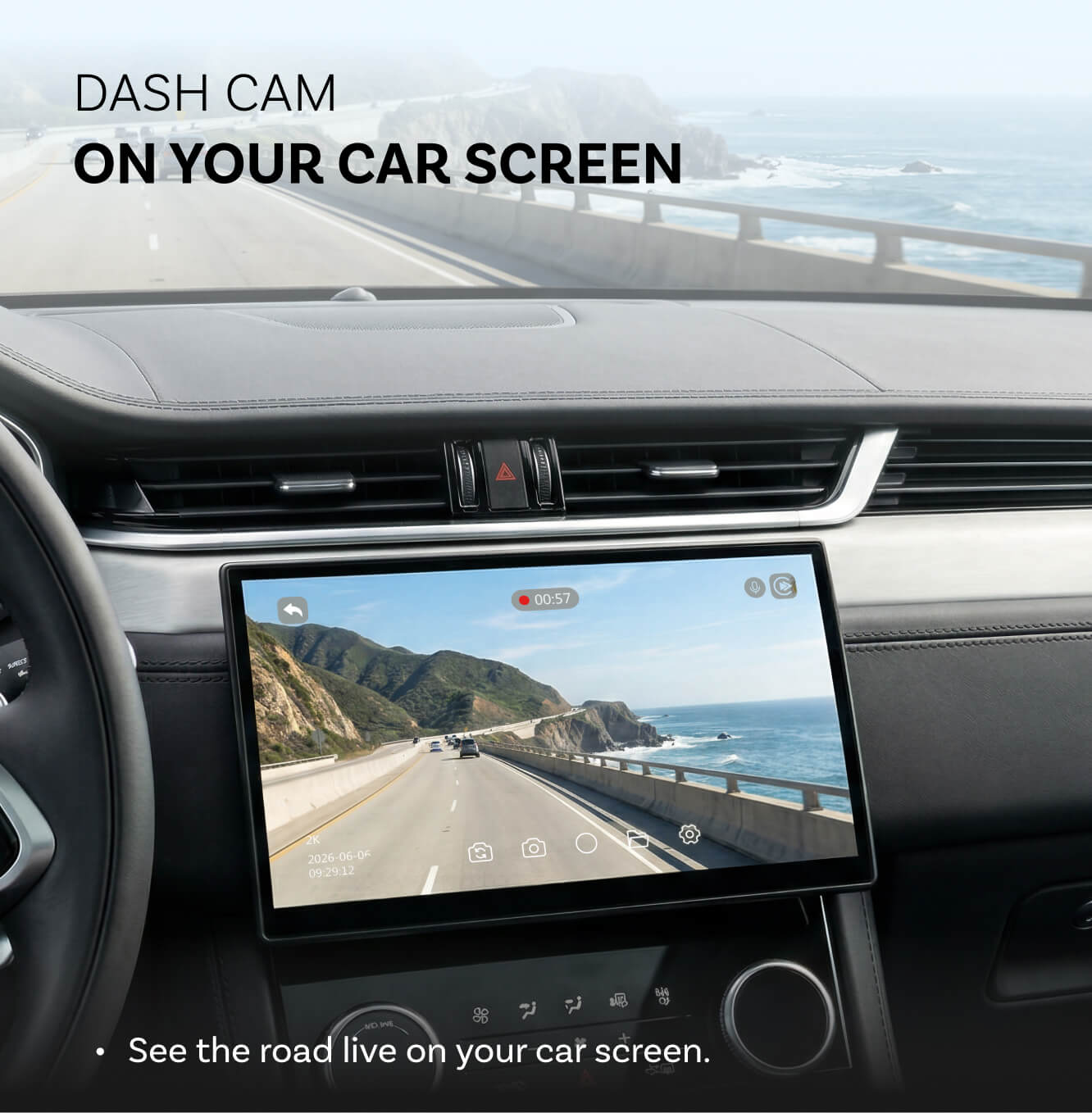 OttoSafe Cam 3 w 1: podwójna kamera samochodowa i bezprzewodowy adapter CarPlay