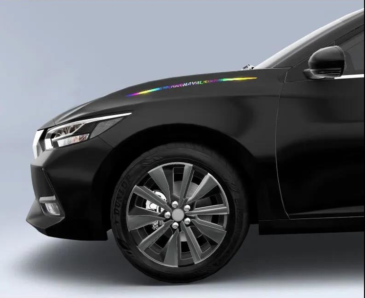 Αυτοκόλλητα αυτοκινήτου 3D με πολύχρωμες αντανακλάσεις λέιζερ 4 τεμάχια-GR