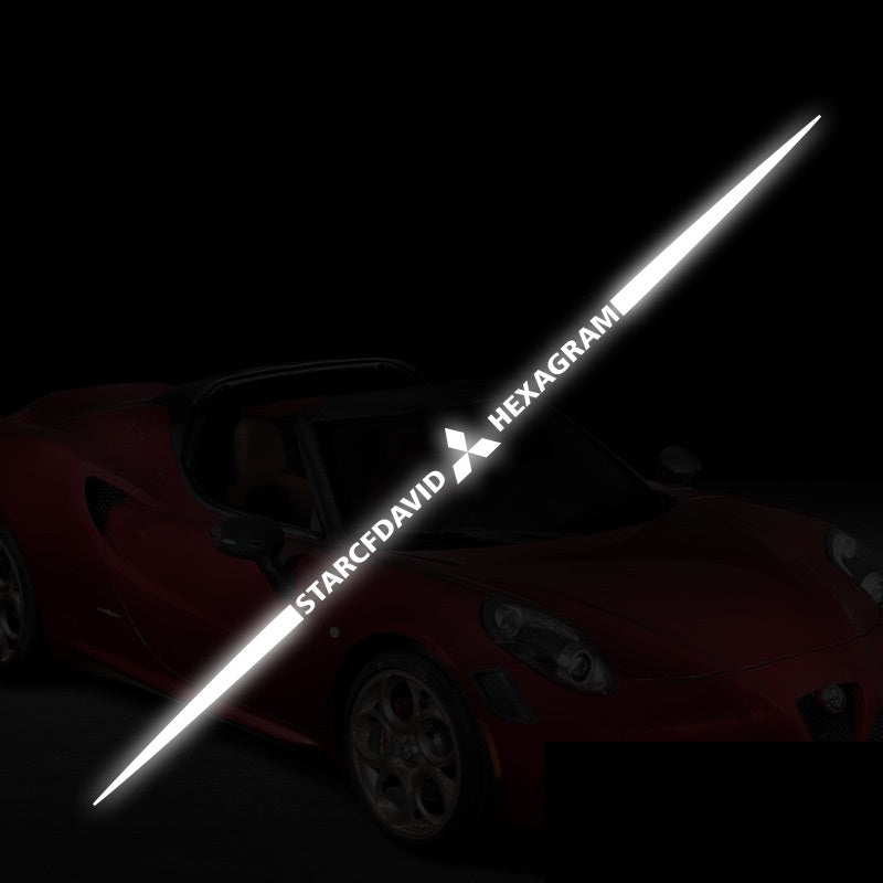 3D spalvoti lazeriu atspindintys automobilių lipdukai, 4 vnt.-LT