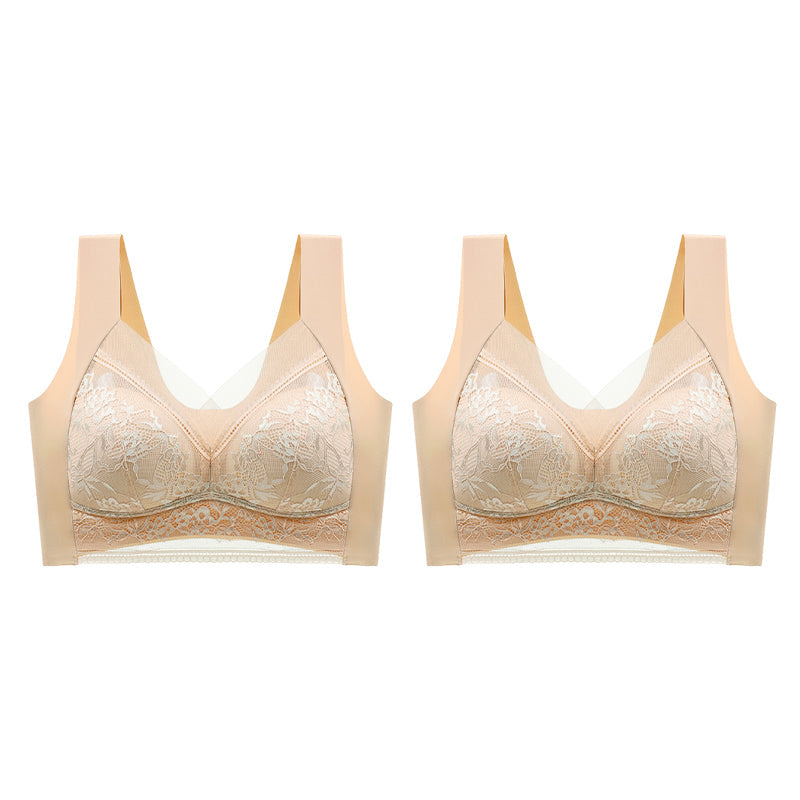 👙 Υπέροχα άνετο και απαλό γυναικείο σουτιέν από δαντέλα χωρίς ατσάλινο κρίκο【✨1 + 1 δώρο】-GR