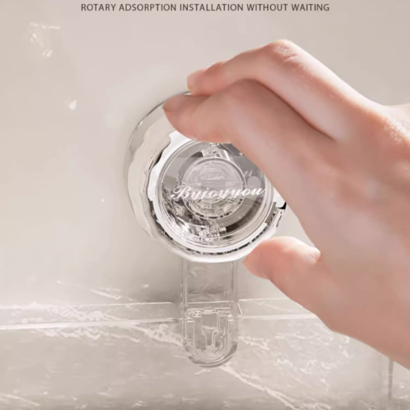 Skaidrus sieninis krepšys be gręžimo: nuimamas, daugiafunkcis trikampis ir stačiakampis daiktų laikymo sprendimas be gręžimo-LT