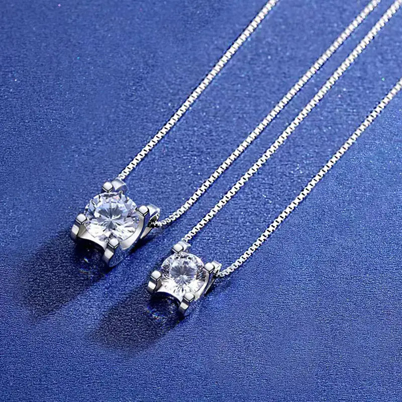 🔥Gorąca wyprzedaż 2026❤️Naszyjnik z moissanitem w srebrze próby 925💎
