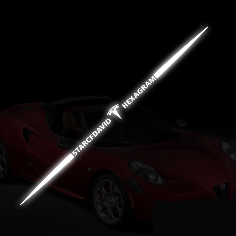 3D spalvoti lazeriu atspindintys automobilių lipdukai, 4 vnt.-LT