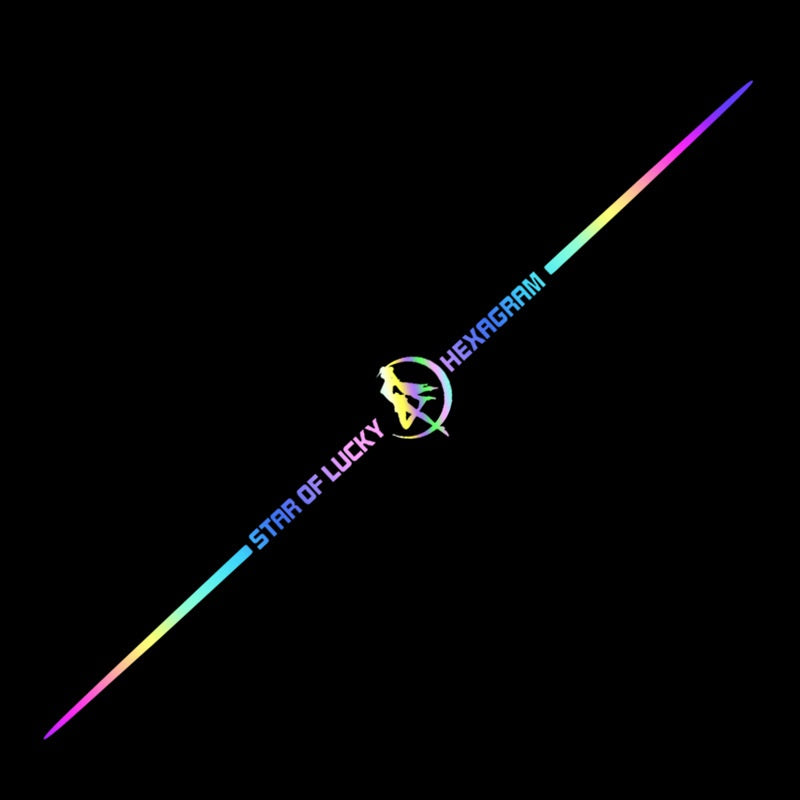 3D spalvoti lazeriu atspindintys automobilių lipdukai, 4 vnt.-LT