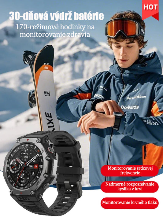 [30-dňová výdrž batérie] 170-režimové hodinky na monitorovanie zdravotného stavu