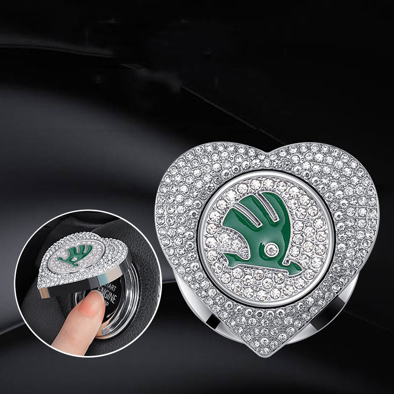 Προσφορές 2025🔥Προστατευτική θήκη με κουμπί σε σχήμα καρδιάς, διακοσμημένη με διαμάντια-GR 