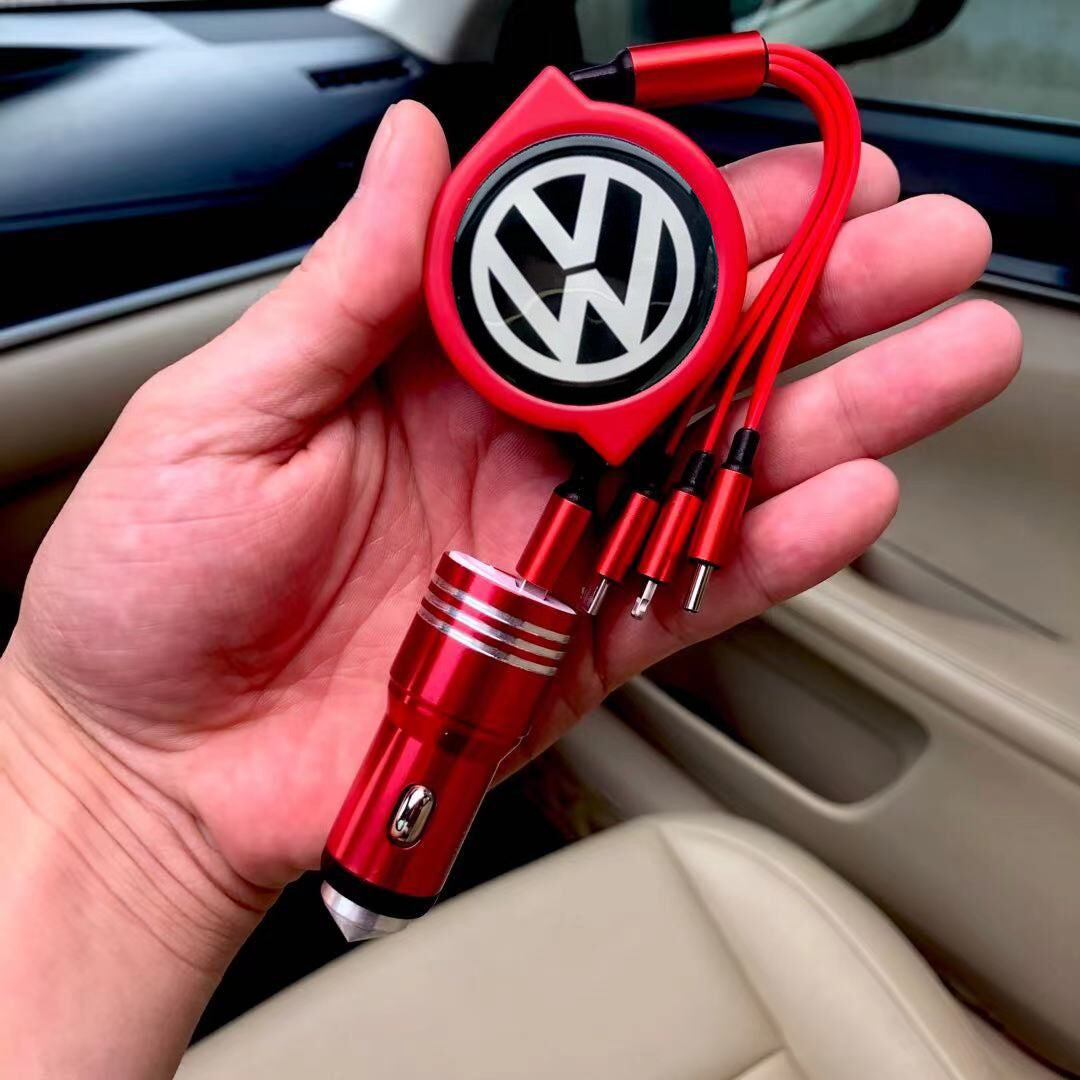 Αποσπώμενο καλώδιο δεδομένων αυτοκινήτου 3 σε 1 + δωρεάν φορτιστής αυτοκινήτου-GR