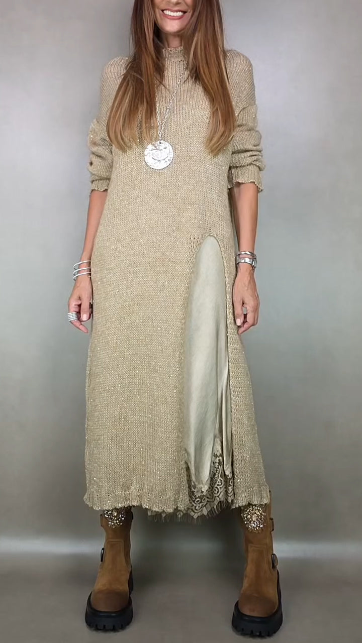 Moteriška vidinė suknelė su petnešomis + laisvalaikio kostiumėlis su chalatu-LT