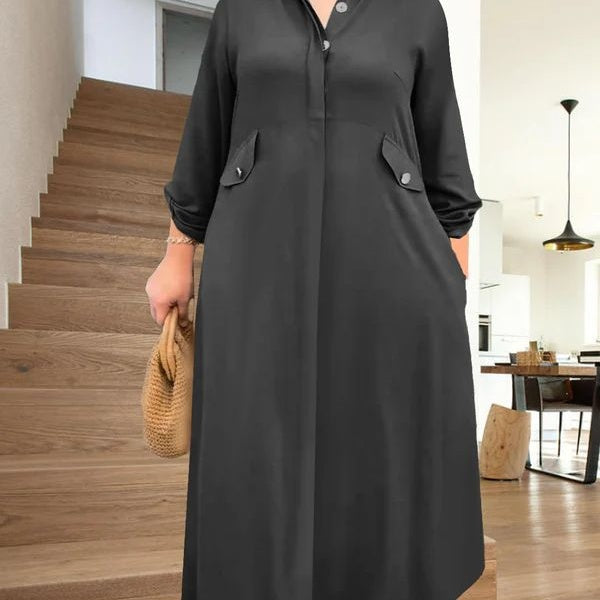 Srajca na gumbe in široke hlače, dvodelni komplet-SI