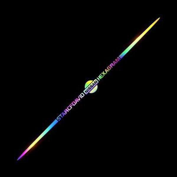 Αυτοκόλλητα αυτοκινήτου 3D με πολύχρωμες αντανακλάσεις λέιζερ 4 τεμάχια-GR