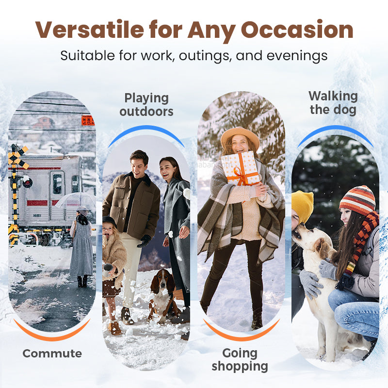 🔥KARŠTA IŠPARDAVIMAS - 59% NUOLAIDA - Stori, šilti moteriški batai su stambiais kulnais-LT