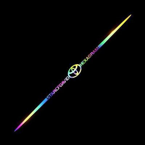 3D spalvoti lazeriu atspindintys automobilių lipdukai, 4 vnt.-LT