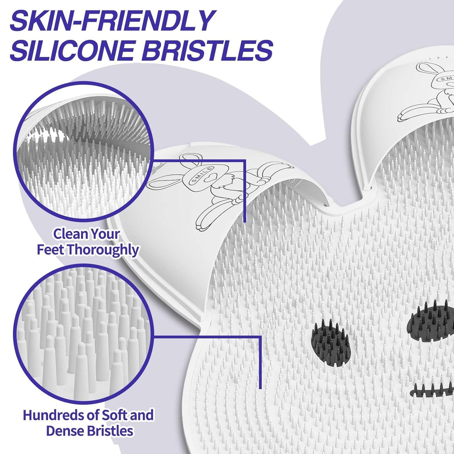 Ypač didelis dušo pėdų šveitimo kilimėlis-LT