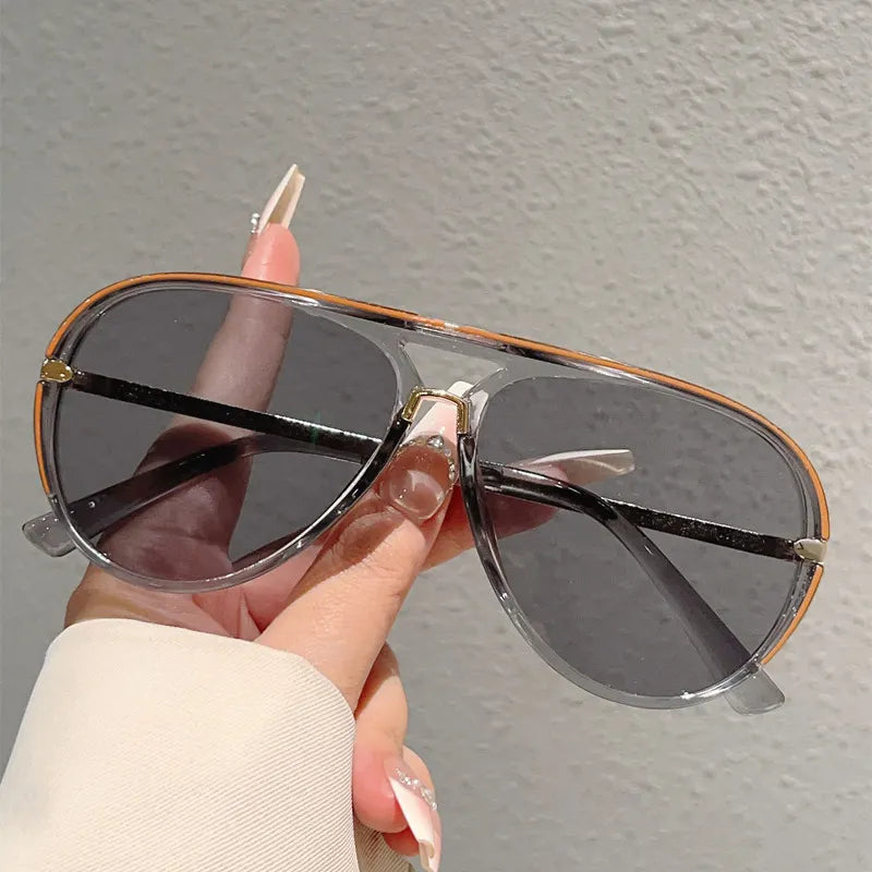 📢📢50% taniej!! ⏰Damskie okulary przeciwsłoneczne w stylu retro z podwójnym mostkiem