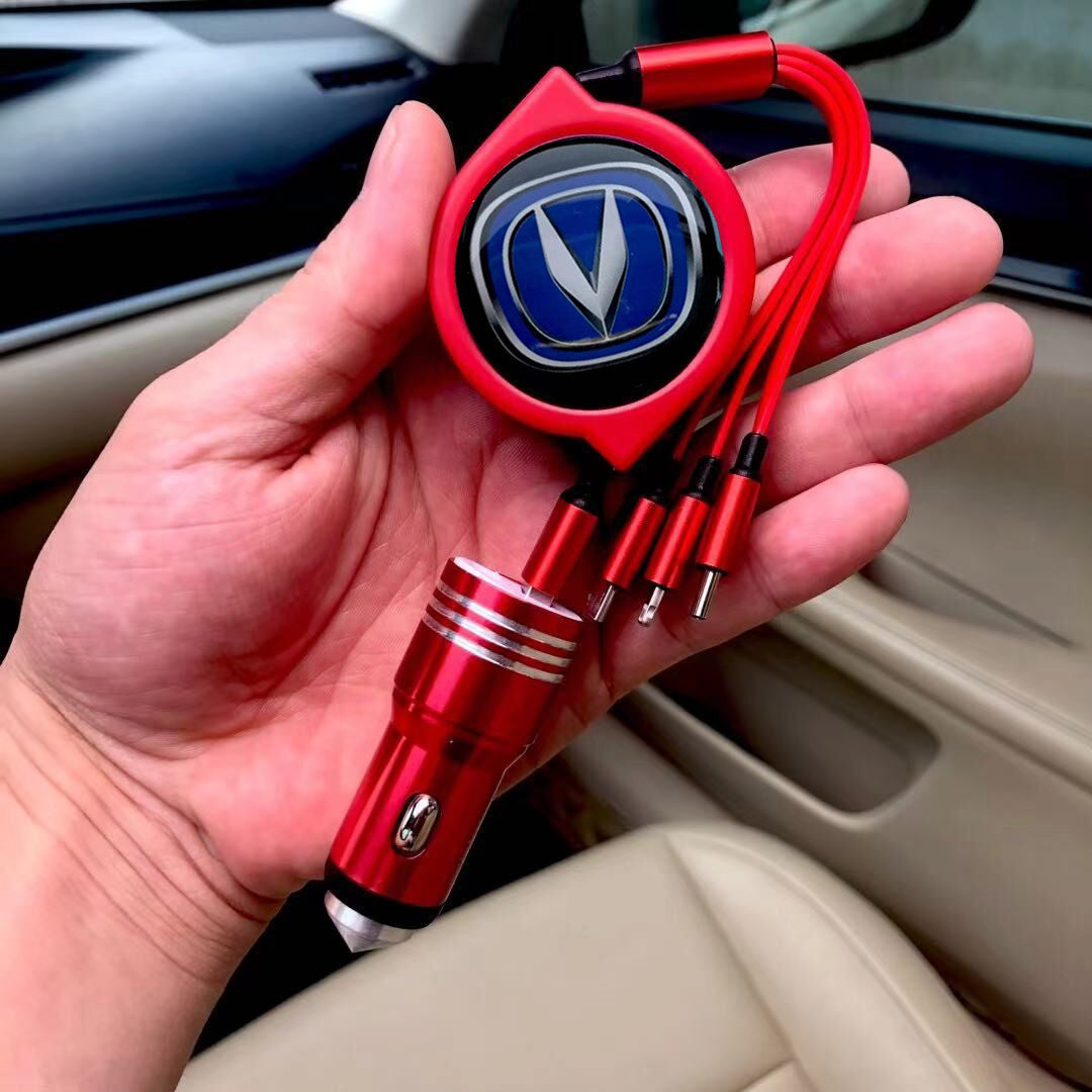 Αποσπώμενο καλώδιο δεδομένων αυτοκινήτου 3 σε 1 + δωρεάν φορτιστής αυτοκινήτου-GR