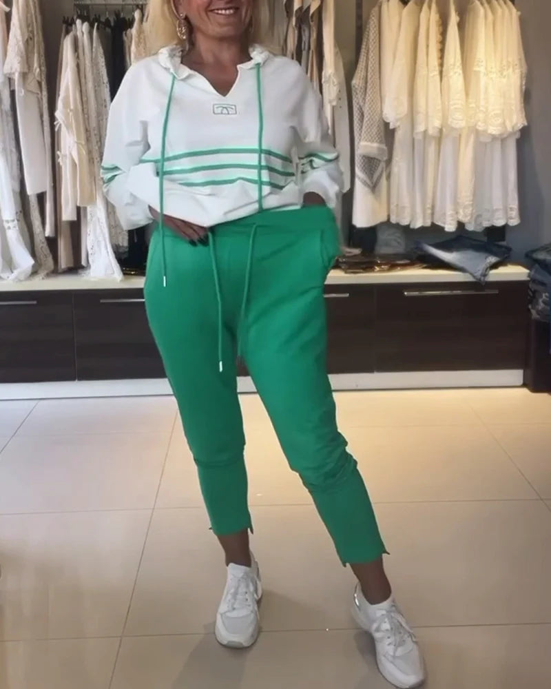 Dryžuoto rašto megztinių komplektas-LT