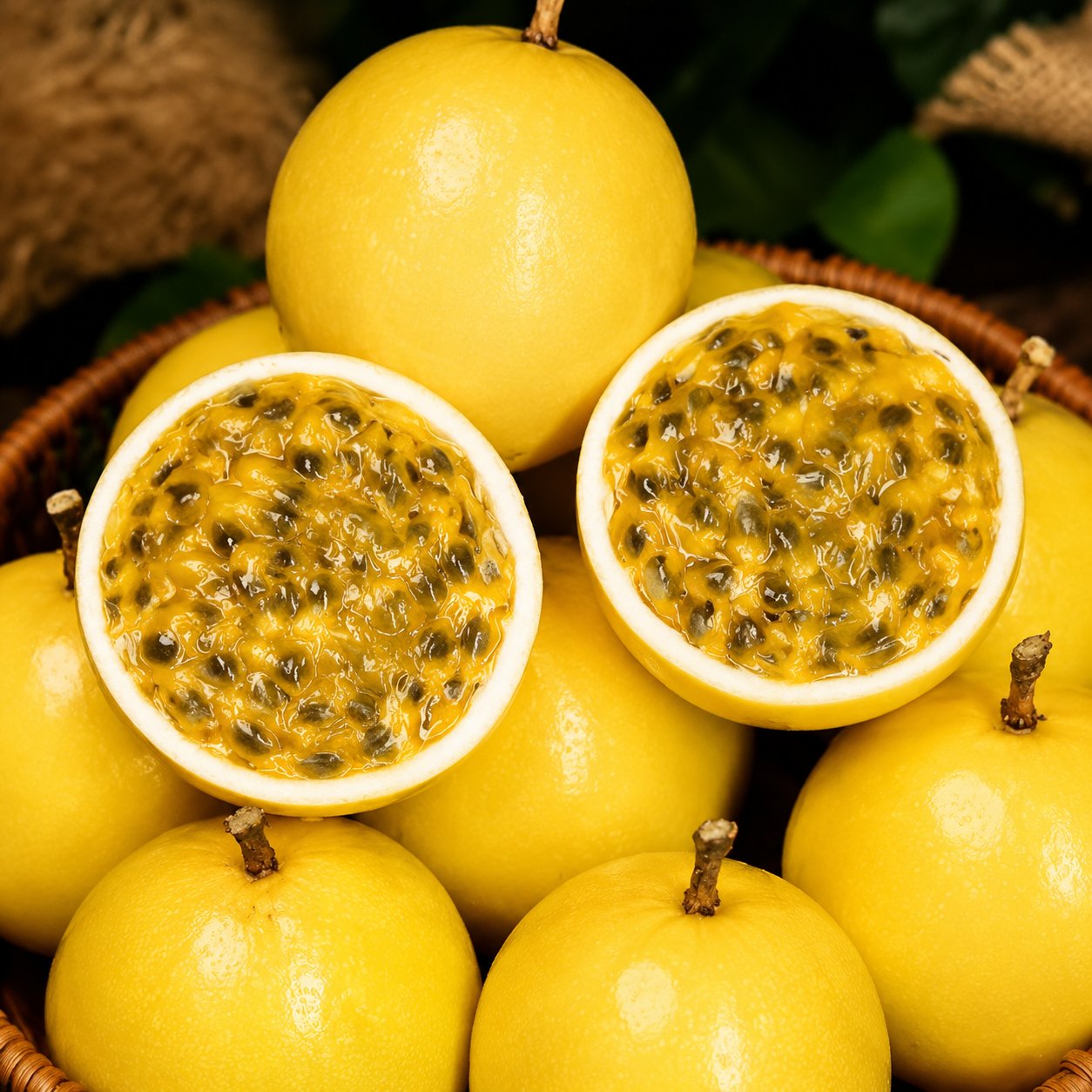 Nasiona marakui Golden Passion Fruit – uprawiaj słodką, egzotyczną marakuję w domu 🌟