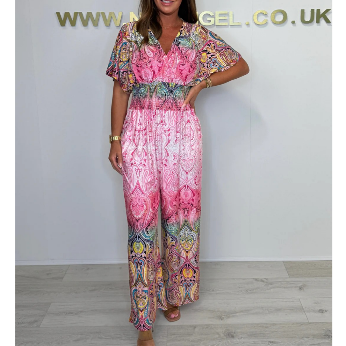 🌷Φαρδιά φόρμα με μποέμ print-GR