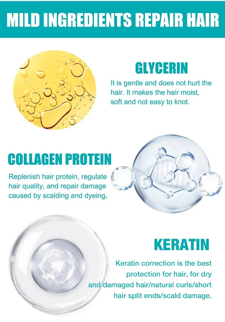 Keratino plaukų tiesinimo kremas