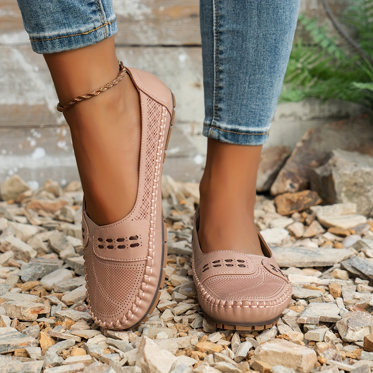 🔥 φλατ ορθοπεδικά παπούτσια για γυναίκες, ελαφριά, αντιολισθητικά, αναπνεύσιμα-GR 