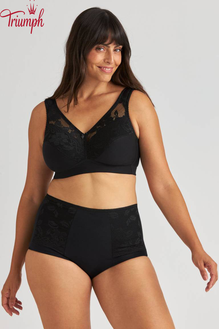 Triumph - (4 vnt. pakuotė) medvilninė liemenėlė be lankelių--LT