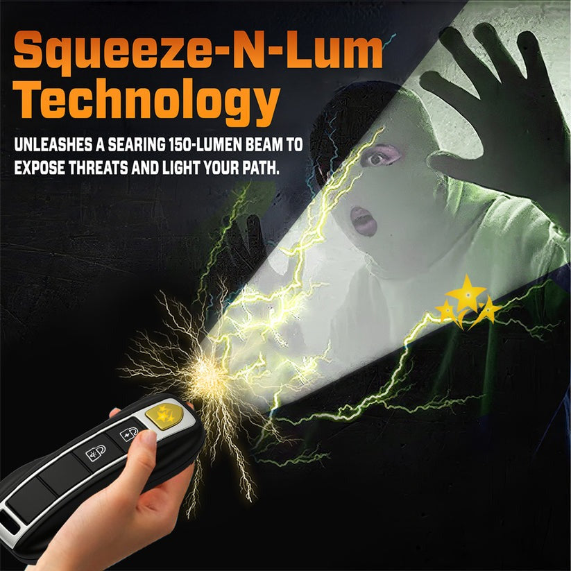 🛡️VORTAC V57 riboto leidimo 2025 m., automobilio raktelis su elektrošoku-LT