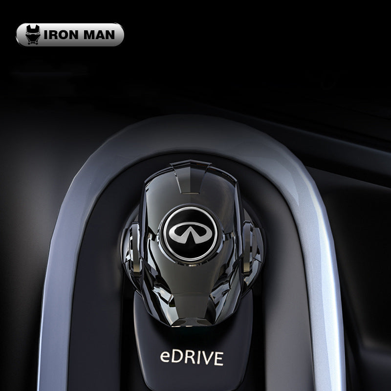 „Iron Man“ automobilio užvedimo mygtuko apsauginis dangtelis-LT