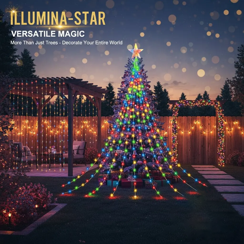 🎁Ankstyvas šventinis išpardavimas su 50 % nuolaida🎄„Starlight Cascade“ kalėdinės lemputės-LT