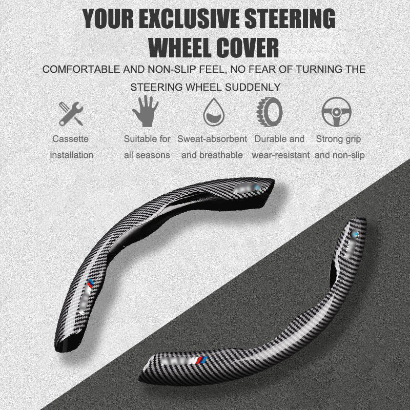 🔥Naujas universalus anglies pluošto vairo gaubtas (2 vnt.)❗Tinka visiems modeliams-LT