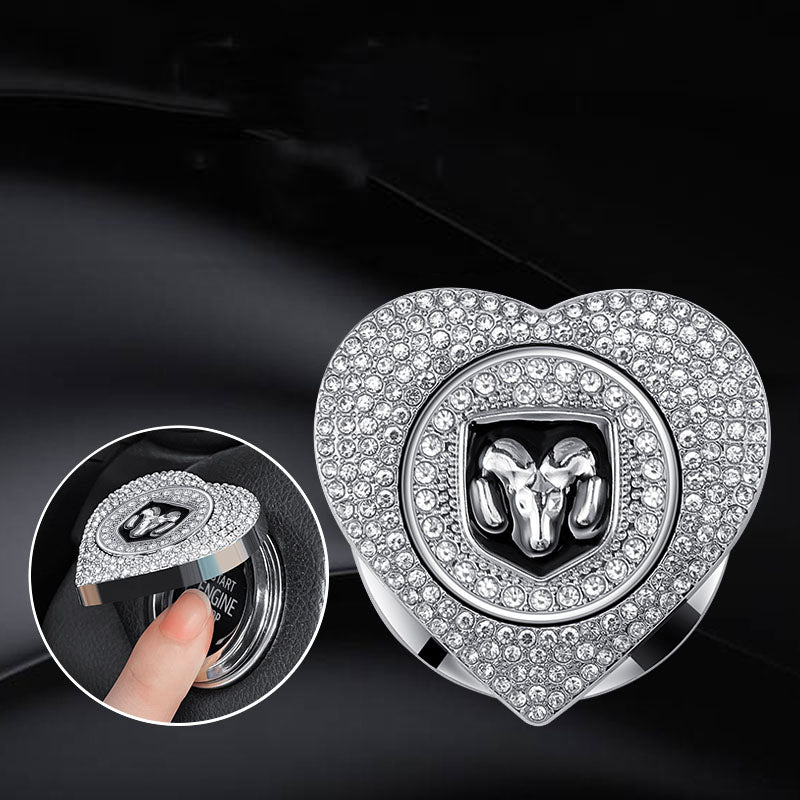2025 m. karštas išpardavimas🔥Širdies formos, deimantais inkrustuotas apsauginis dėklas su vieno mygtuko užvedimu-LT