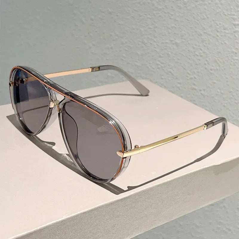 📢📢50% taniej!! ⏰Damskie okulary przeciwsłoneczne w stylu retro z podwójnym mostkiem