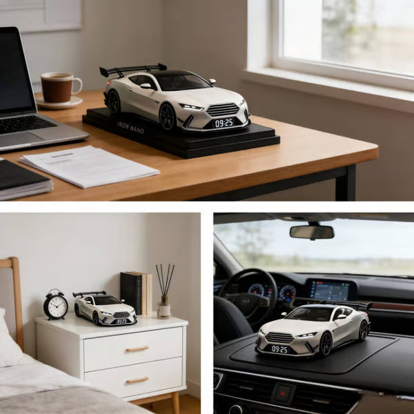 🎁 Ξυπνητήρι υπεραυτοκινήτου🏎️Ρεαλιστικά εφέ κινητήρα και φωτισμού-GR