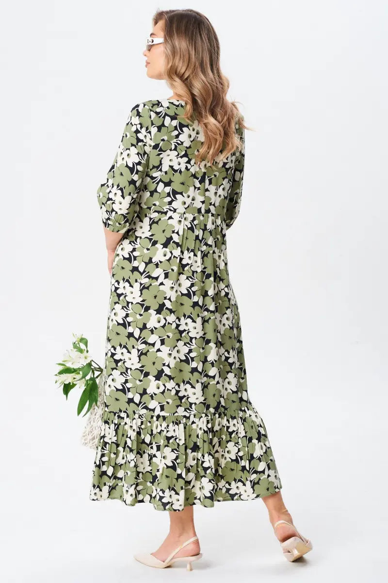 [S-5XL] Laisva, didelių dydžių medvilninė suknelė | Patogus, kvėpuojantis, puikiai tinka vasarai-LT