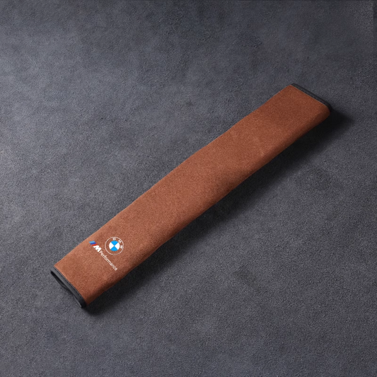 Κάλυμμα ζώνης ασφαλείας SilkLeather - προστασία λαιμού και επιλογή λογότυπου-GR