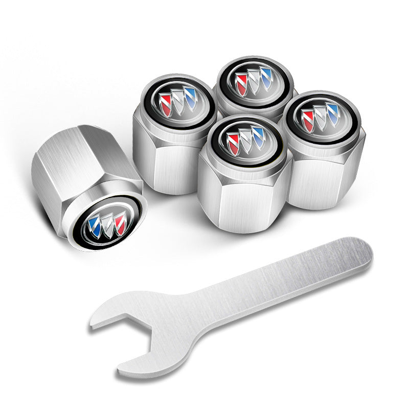 🔥 Automobilių padangų ventilių dangteliai (5 vnt. + 1 veržliaraktis)-LT