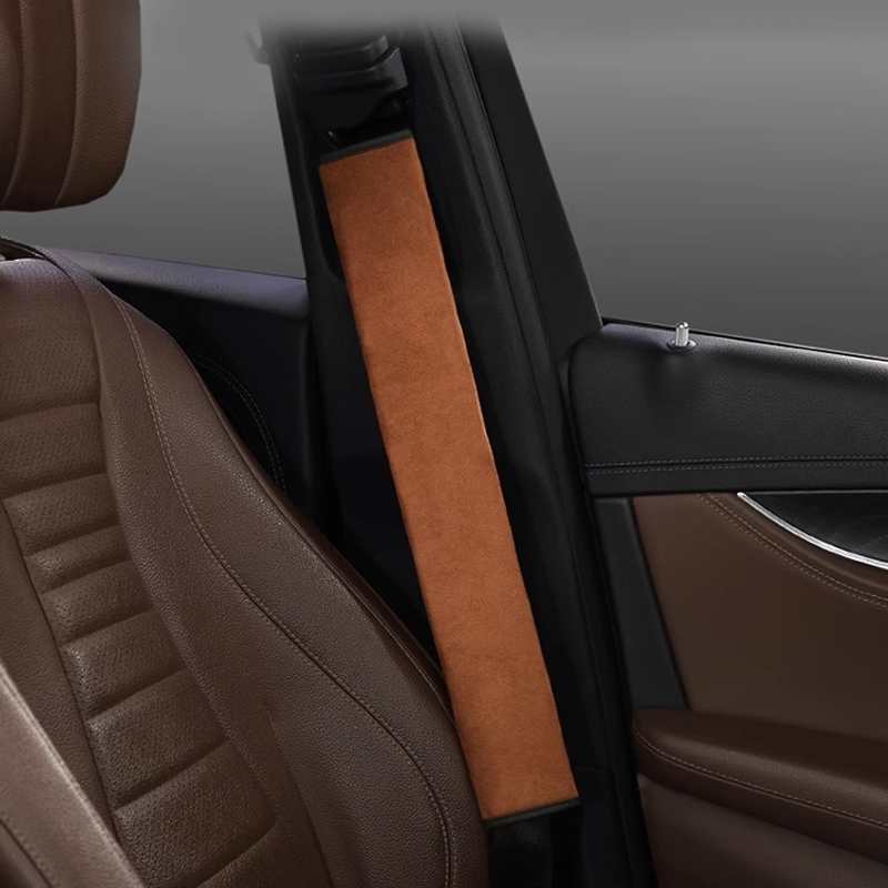 Κάλυμμα ζώνης ασφαλείας SilkLeather - προστασία λαιμού και επιλογή λογότυπου-GR