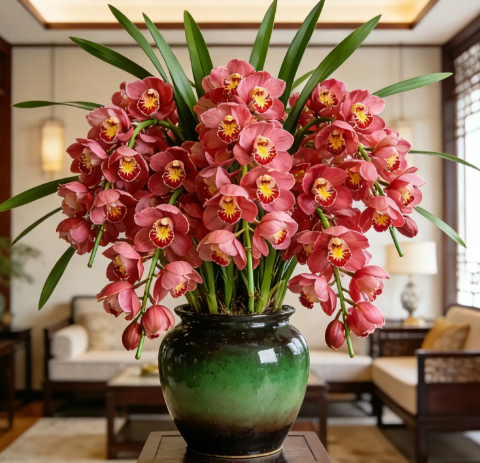 👑 Królowa Orchidei – Długowieczne Cebule Cymbidium