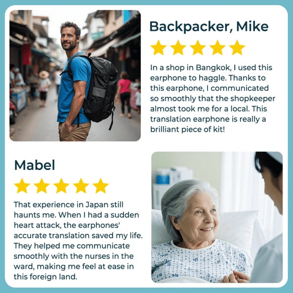 Mėlynos🏆Perkamiausias numeris 1 ⏰ Paskutinė diena 💎 OWS Bluetooth 5.4 belaidės ausinės su dirbtinio intelekto vertimu (skirtos iOS ir Android)-LT