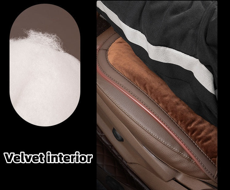 Trumpa pliušinė žieminių automobilių sėdynių pagalvėlė-LT