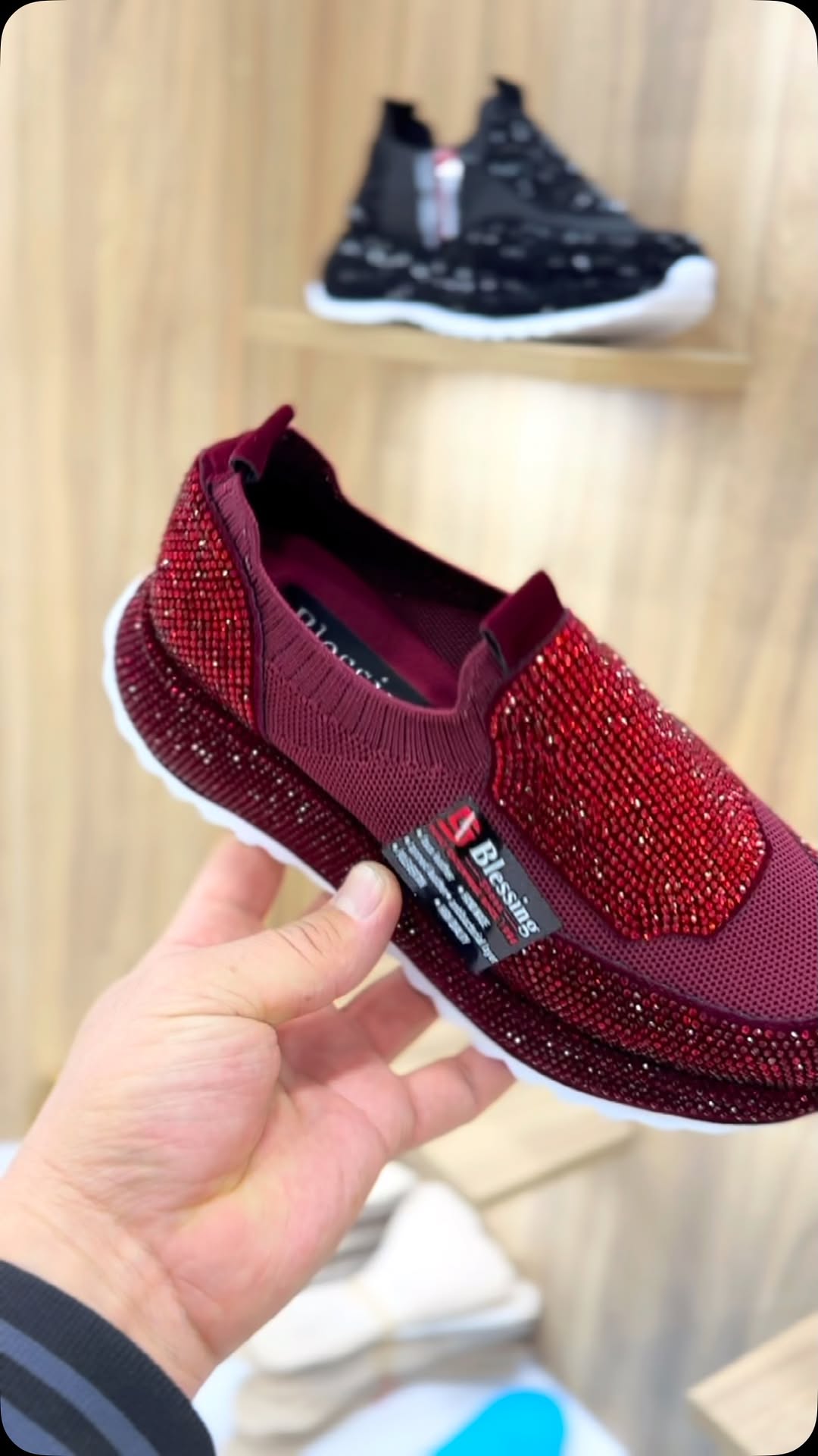 Madingi, kasdieniai sportbačiai su kristalais-LT