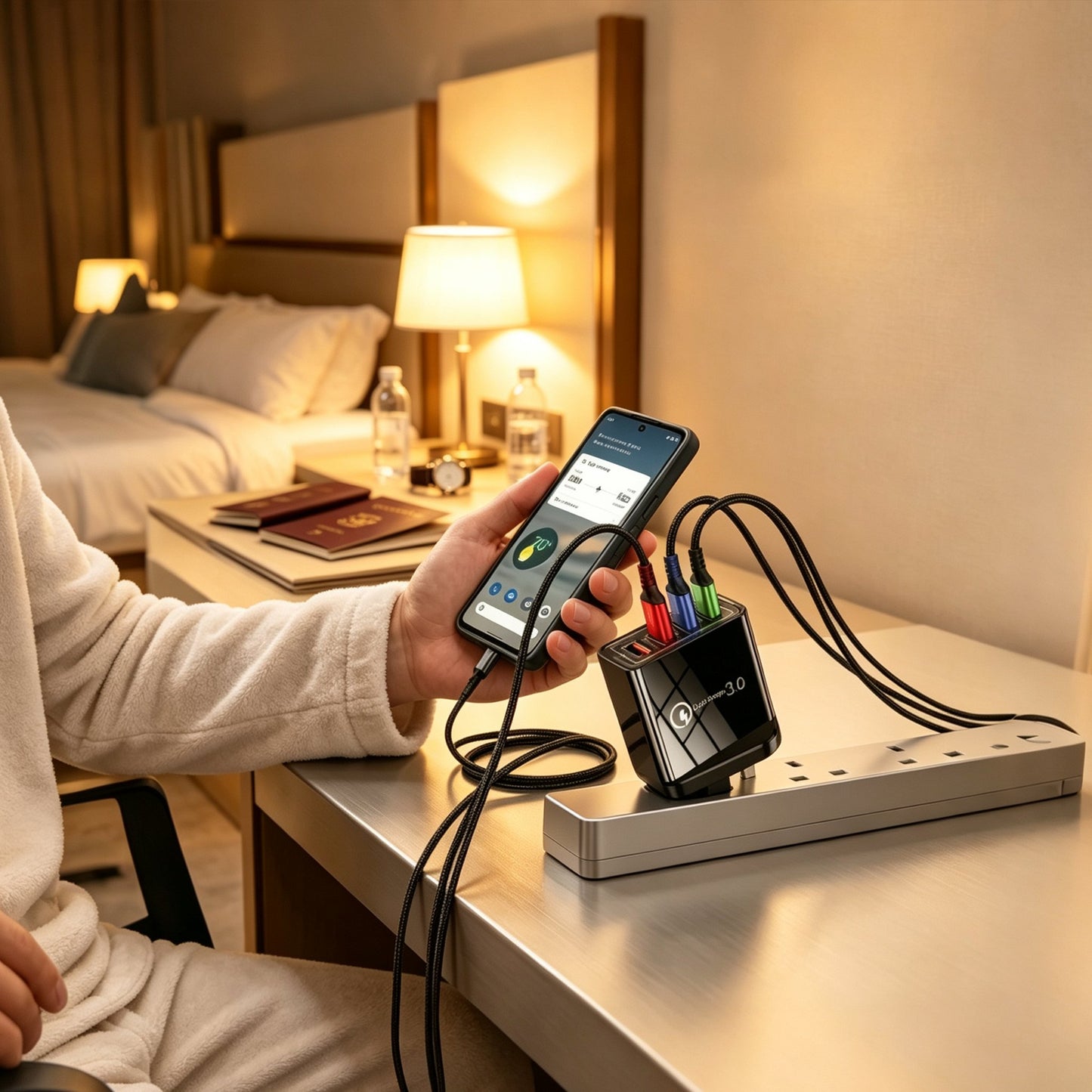 Ładowarka podróżna z czterema portami