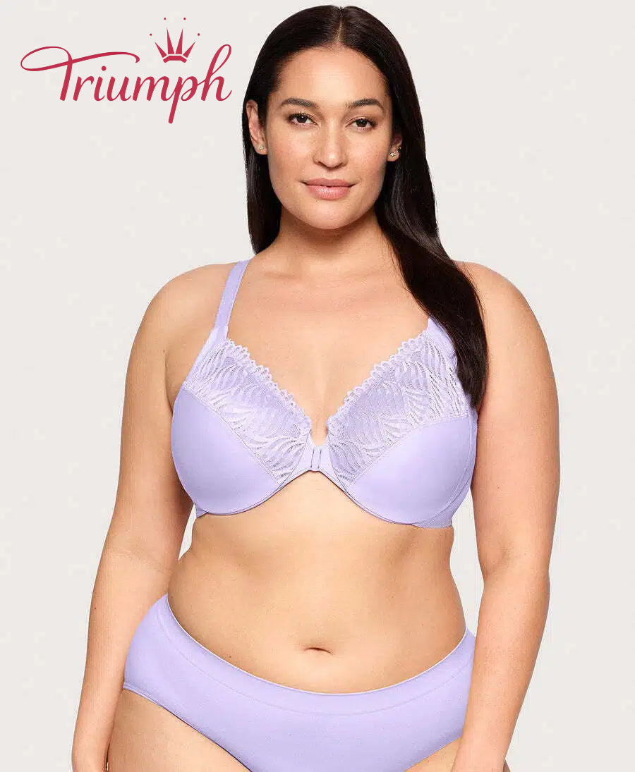 Triumph - (4 τεμ.) - 💖Σουτιέν με κλείσιμο μπροστά και λαιμόκοψη T-GR