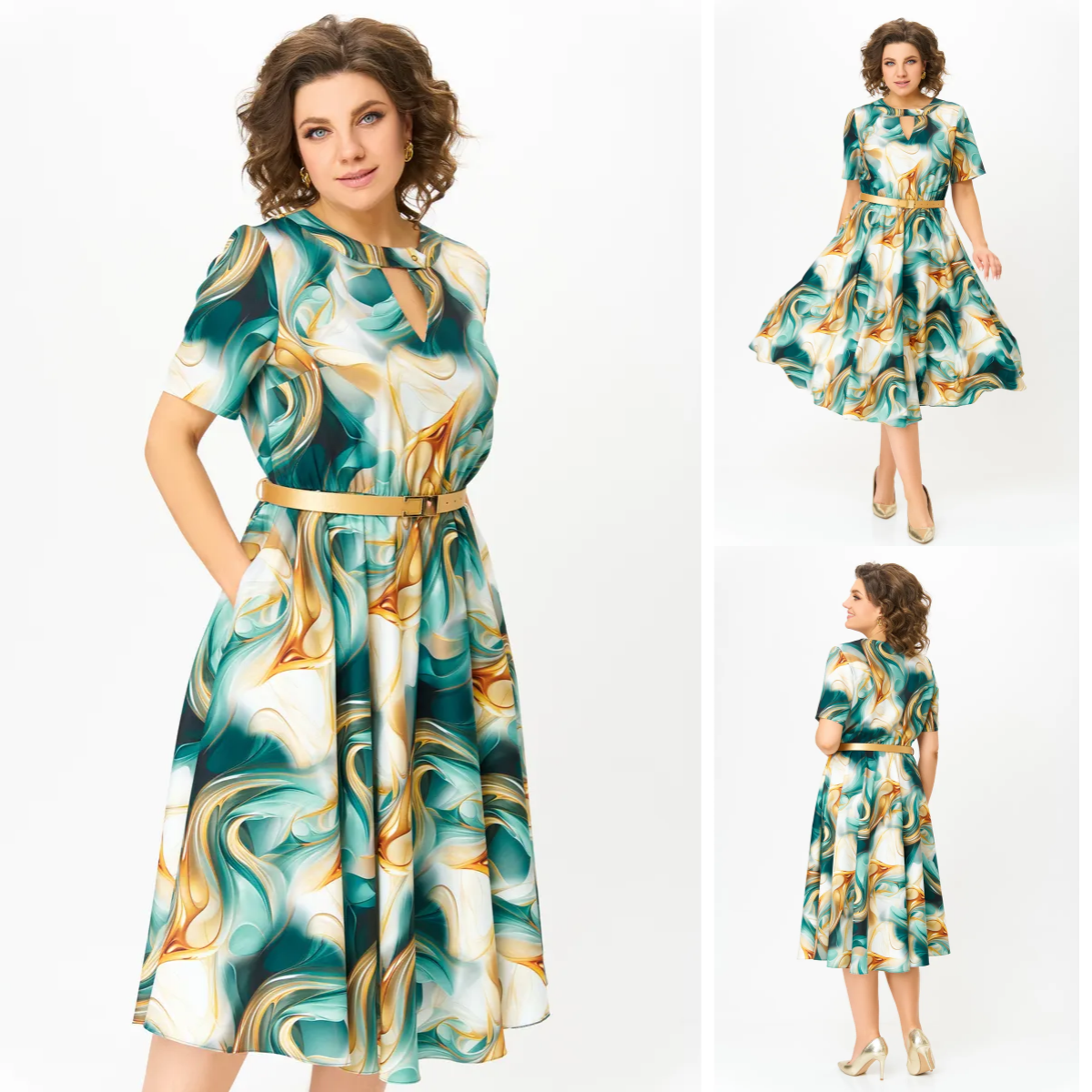 😎💃Nauji vasaros produktai💥[S-5XL]Laisva šifono suknelė didelio dydžio | Patogi ir laidži orui-LT