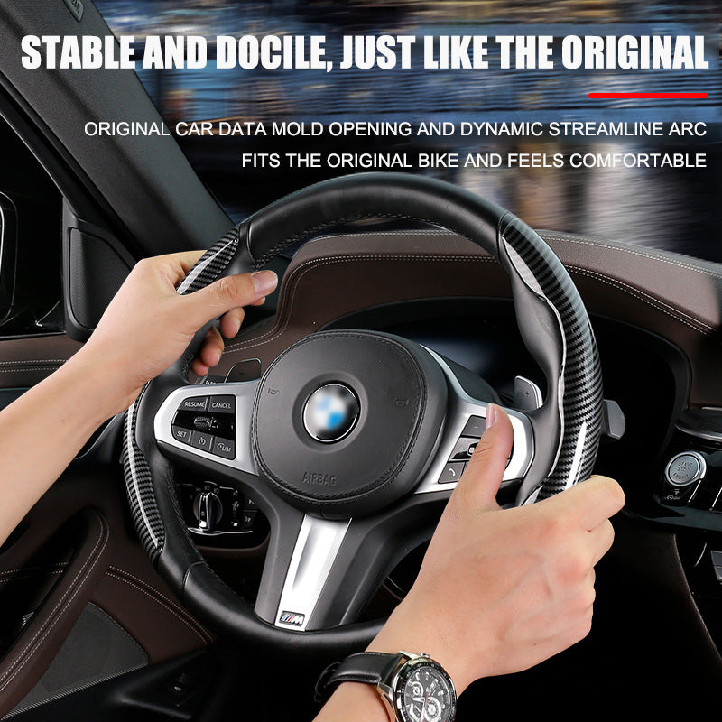 🔥Naujas universalus anglies pluošto vairo gaubtas (2 vnt.)❗Tinka visiems modeliams-LT