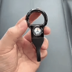 Brelok do kluczy SnapLock™ Tactical Quick-Release — metalowy brelok do kluczy samochodowych bez śrub z wytrzymałym paskiem TPU