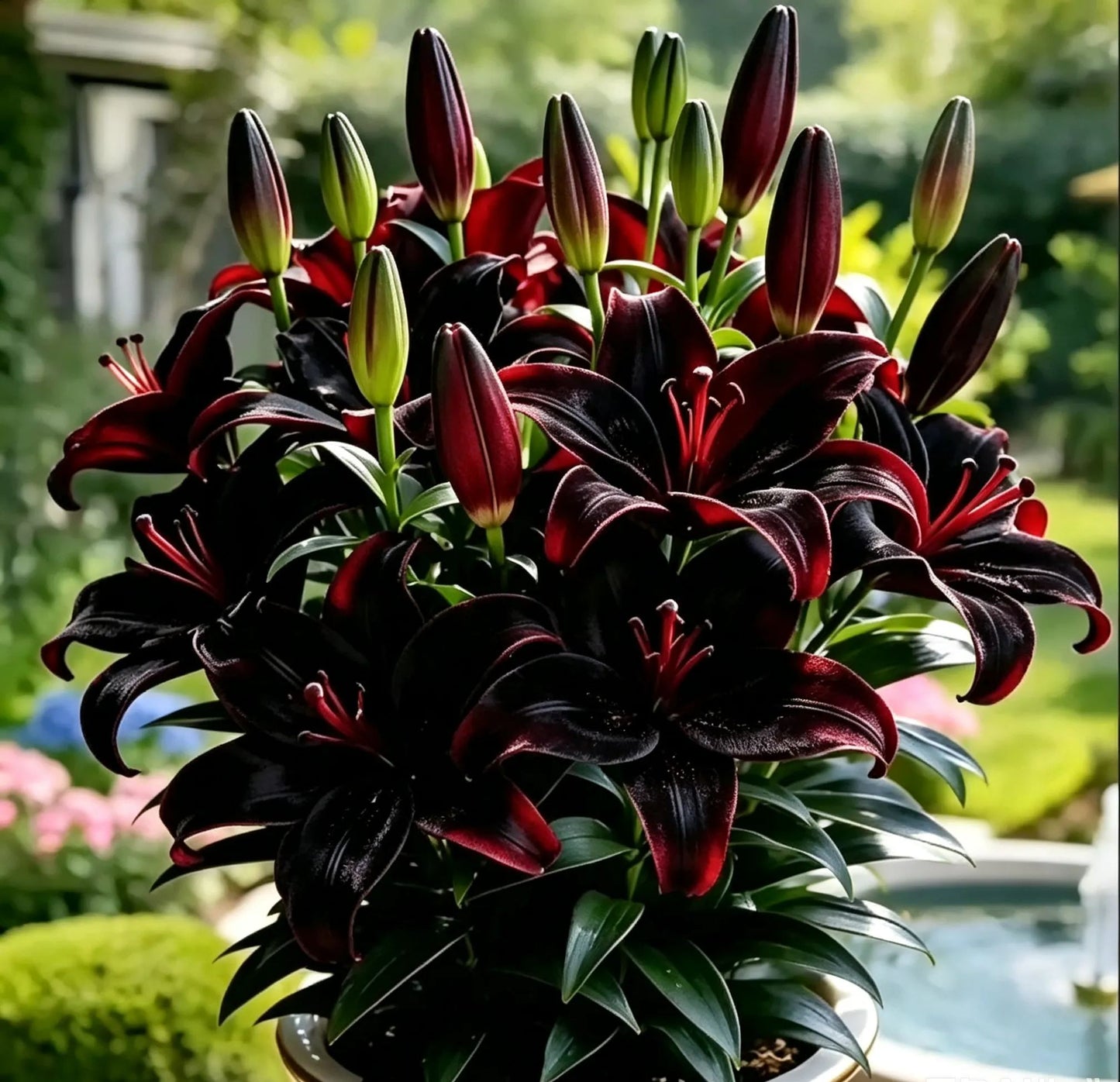 Czarna Magia Lilia🌺Perfumowane Cebulki Lilii – Świeże i Słodkie
