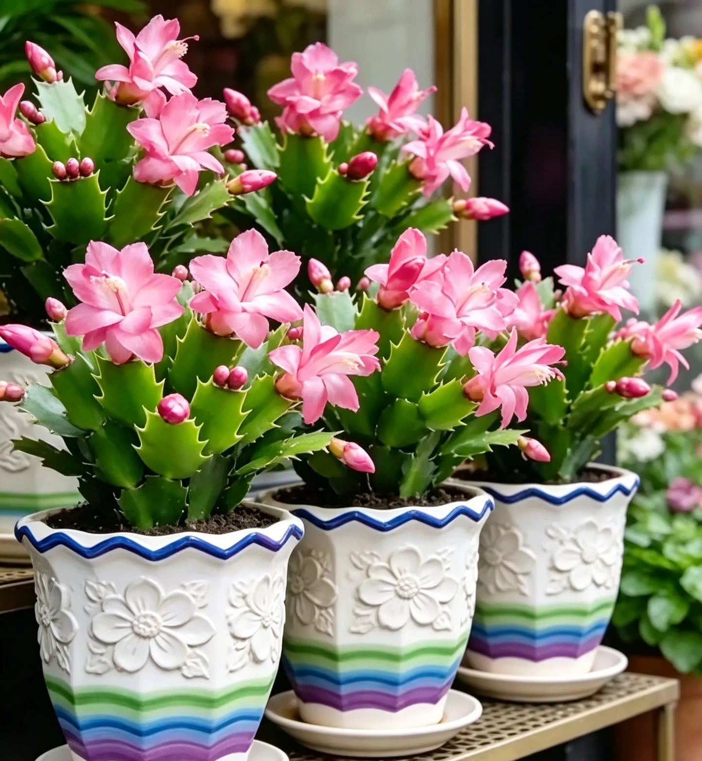 🦀Mieszane kolory cebul Schlumbergera – łatwe w pielęgnacji kwiaty w każdym odcieniu, nawet zimą ❄️🌈
