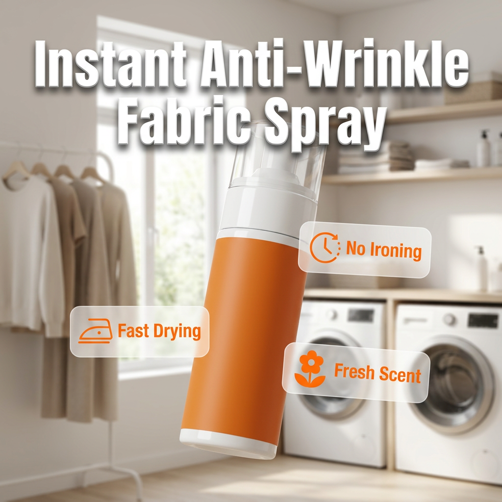 ⏳ Ostatni dzień: 50% zniżki 🔥 Natychmiastowo działający spray przeciwzmarszczkowy do tkanin