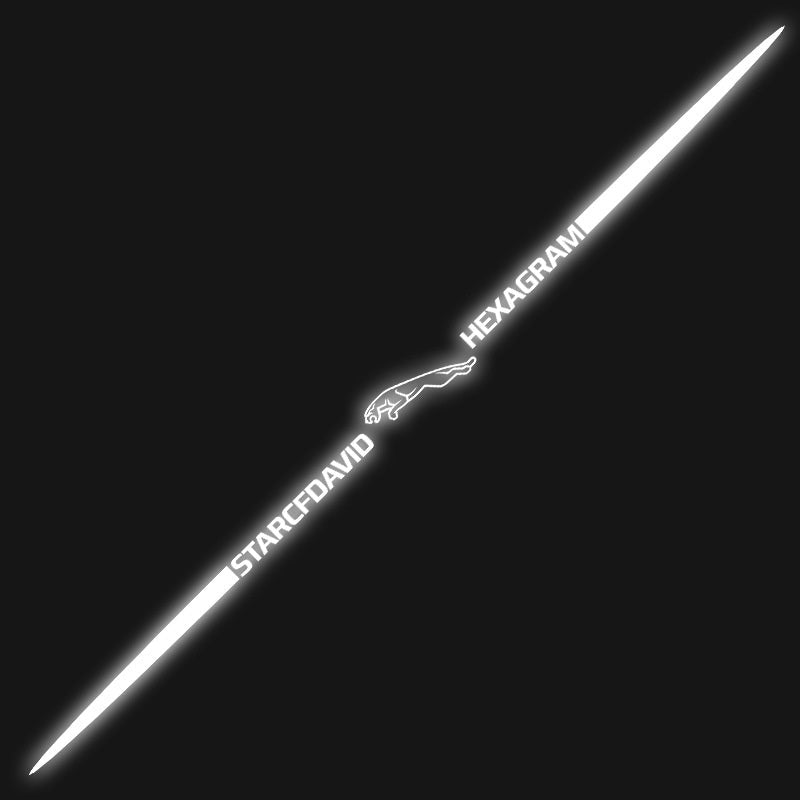 Αυτοκόλλητα αυτοκινήτου 3D με πολύχρωμες αντανακλάσεις λέιζερ 4 τεμάχια-GR